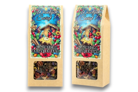 Herbata Czarna GWIAZDA BETLEJEMSKA (KT) (50g) Mikołajki Idealna Na Prezent